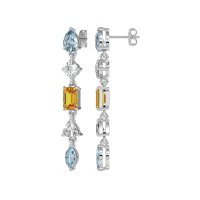 Multi-Shape Dangling Earrings