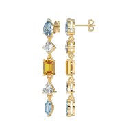 Multi-Shape Dangling Earrings