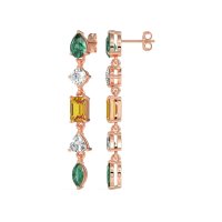 Multi-Shape Dangling Earrings