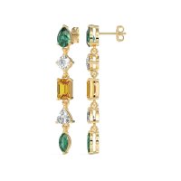 Multi-Shape Dangling Earrings