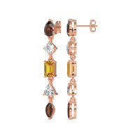 Multi-Shape Dangling Earrings