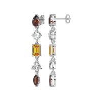Multi-Shape Dangling Earrings