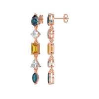 Multi-Shape Dangling Earrings