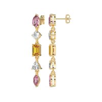Multi-Shape Dangling Earrings