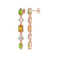 Multi-Shape Dangling Earrings