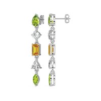 Multi-Shape Dangling Earrings