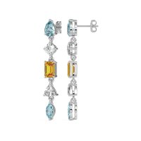 Multi-Shape Dangling Earrings