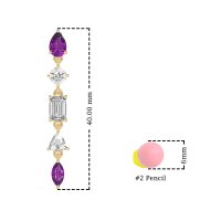 Multi-Shape Dangling Earrings