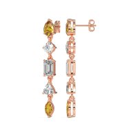Multi-Shape Dangling Earrings