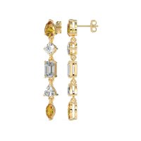 Multi-Shape Dangling Earrings
