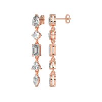 Multi-Shape Dangling Earrings