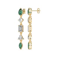 Multi-Shape Dangling Earrings