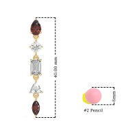 Multi-Shape Dangling Earrings