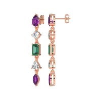 Multi-Shape Dangling Earrings