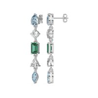Multi-Shape Dangling Earrings