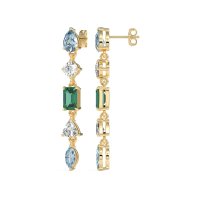 Multi-Shape Dangling Earrings