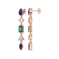 Multi-Shape Dangling Earrings
