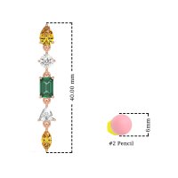 Multi-Shape Dangling Earrings