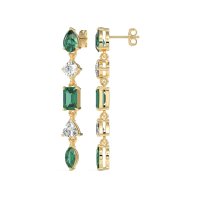 Multi-Shape Dangling Earrings