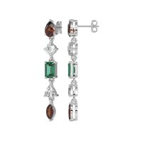 Multi-Shape Dangling Earrings