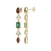 Multi-Shape Dangling Earrings