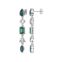 Multi-Shape Dangling Earrings