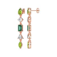 Multi-Shape Dangling Earrings