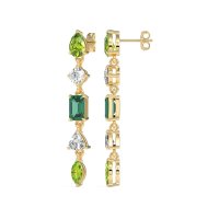Multi-Shape Dangling Earrings