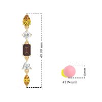 Multi-Shape Dangling Earrings