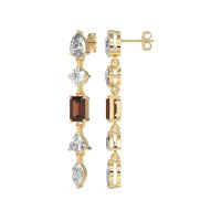 Multi-Shape Dangling Earrings