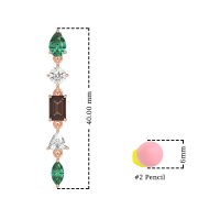 Multi-Shape Dangling Earrings