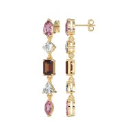 Multi-Shape Dangling Earrings