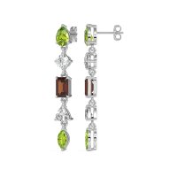 Multi-Shape Dangling Earrings