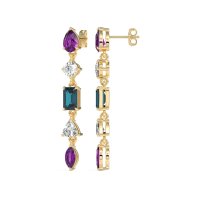 Multi-Shape Dangling Earrings