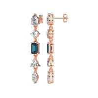 Multi-Shape Dangling Earrings