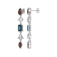 Multi-Shape Dangling Earrings