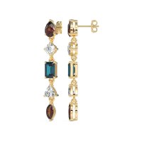 Multi-Shape Dangling Earrings