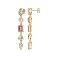 Multi-Shape Dangling Earrings