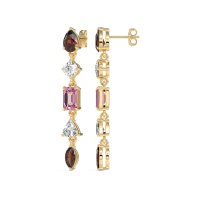 Multi-Shape Dangling Earrings