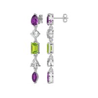 Multi-Shape Dangling Earrings