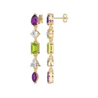 Multi-Shape Dangling Earrings