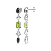 Multi-Shape Dangling Earrings