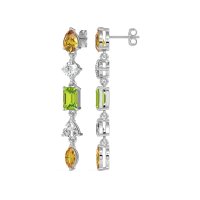 Multi-Shape Dangling Earrings