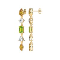 Multi-Shape Dangling Earrings