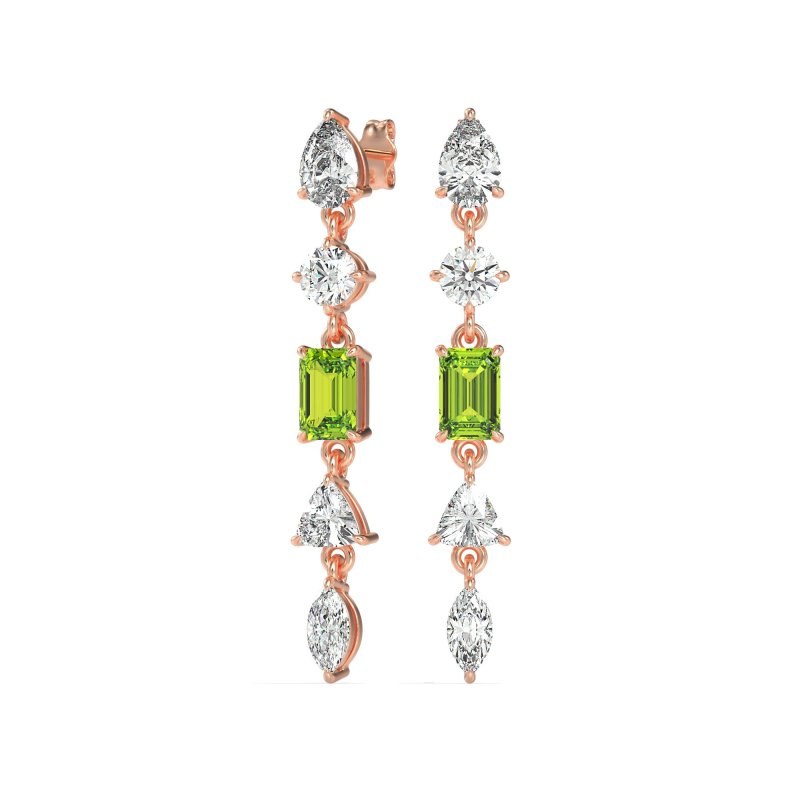 Multi-Shape Dangling Earrings