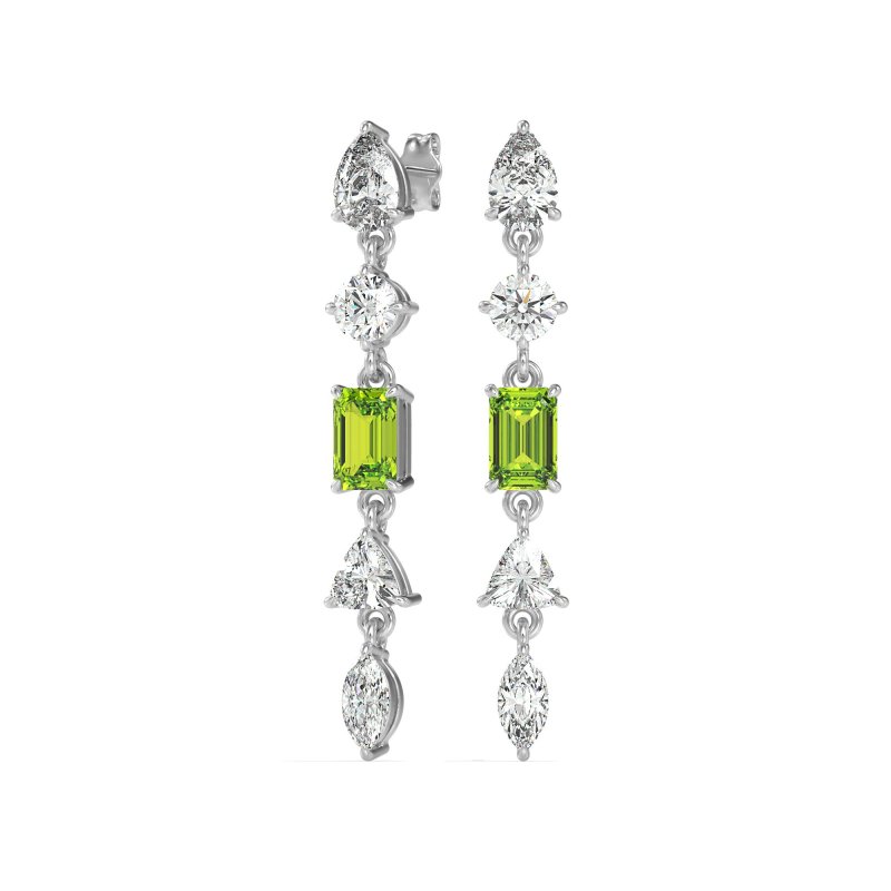 Multi-Shape Dangling Earrings
