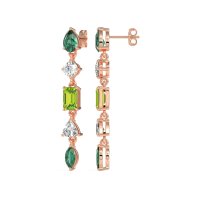 Multi-Shape Dangling Earrings