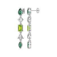 Multi-Shape Dangling Earrings