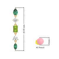 Multi-Shape Dangling Earrings