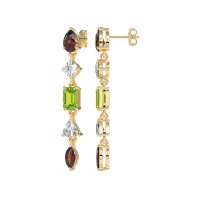 Multi-Shape Dangling Earrings